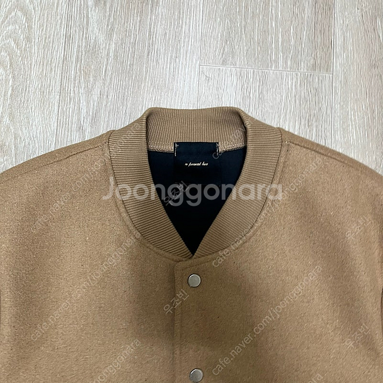 프레젠트박스 남성 빅로고 블루종 바시티자켓 FREE--1