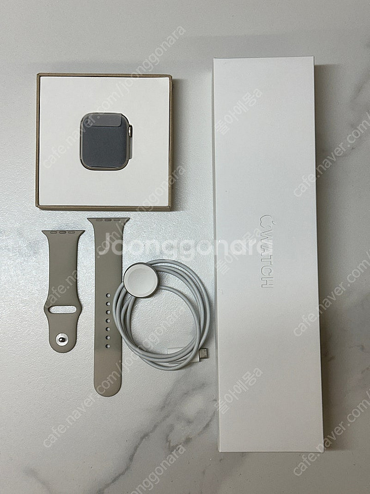 애플워치7 45mm 사하라라이트 알루미늄 리퍼 미사용 ...--0