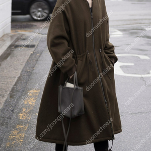 베르데오시도 Reversible MA-1 Flight Coat - 100% Cashmere and Parachute (Dark Olive) XS 가격인하