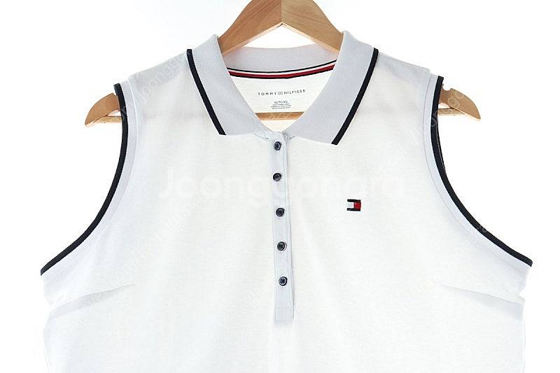 W(XL) 타미힐피거 드레스 원피스 화이트 민소매 유니...--1