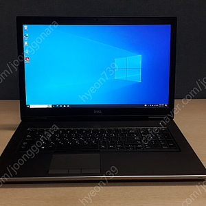 설계용 Dell Precision 7740 i7-9850H 32GB 17인치 RTX3000 M.2 Nvme 500GB 판매 합니다.