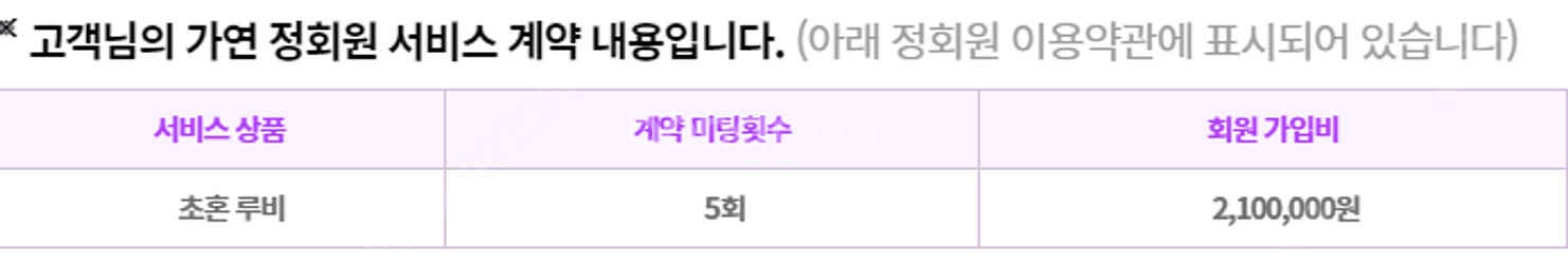 결혼정보회사 가연 회원권 양도합니다, 초혼 루비, 5회...--0