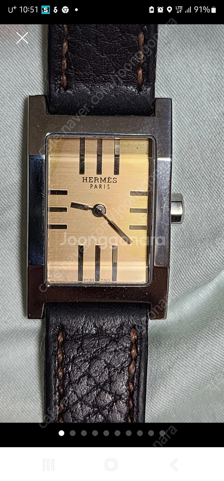 에르메스 HERMES 탄템TA1.210[정품]여성시계--0