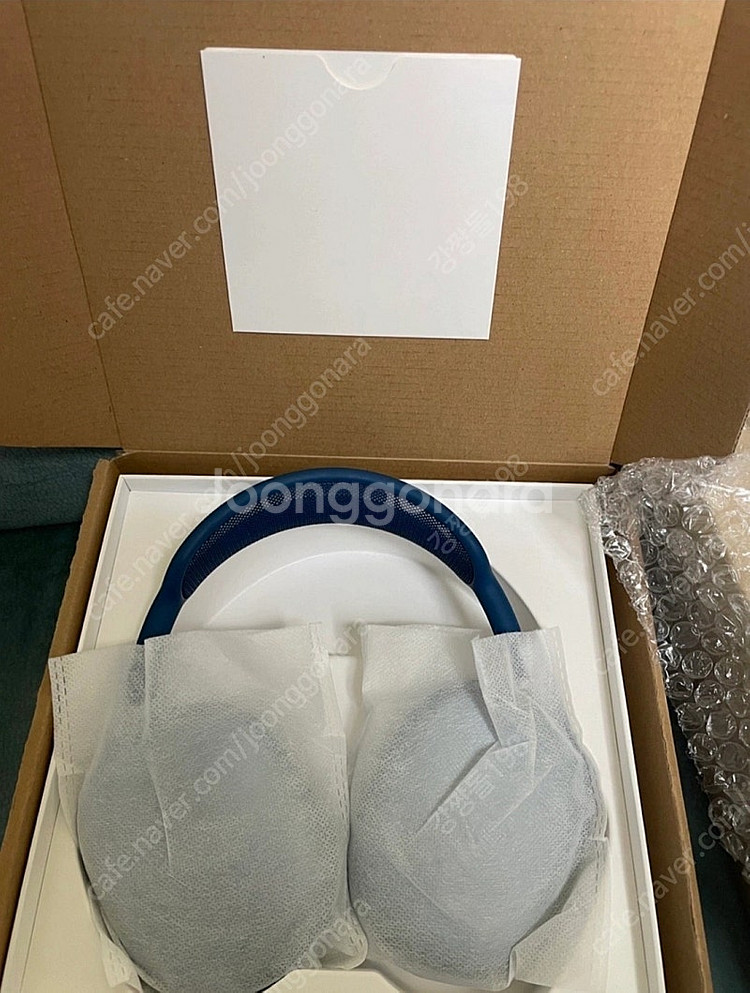 Apple 에어팟맥스 스카이 블루 풀박스 리퍼 신품급 풀박스--4