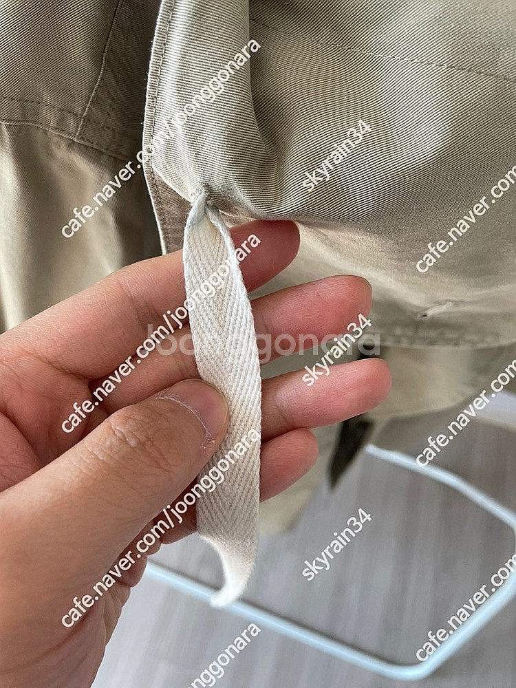 이얼즈어고 21ss 트렌치코트(후드파카) 베이지 m사이...--2