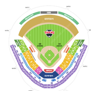 KIA챔피언스필드9월6일~8일 KIA vs 키움 티켓 판매합니다