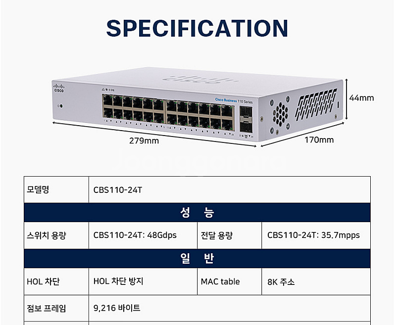 미개봉 CISCO CBS110-24T-EU [스위치허브...--0