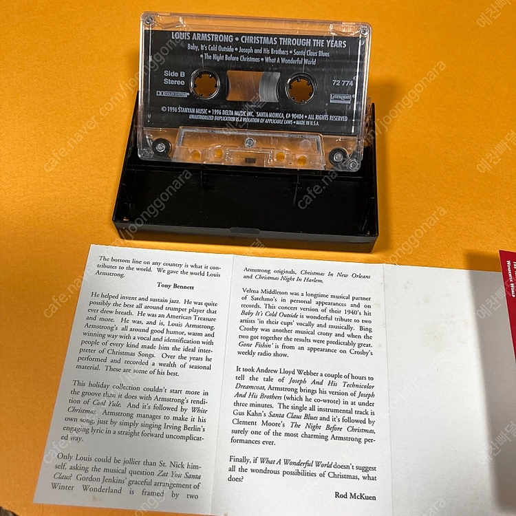 [중고음반/TAPE] 재즈앨범 루이 암스트롱 Louis Armstrong 크리스마스 캐롤 컴필레이션 이미지