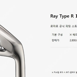 로마로 레이 Ray V 타입 R 7아이언세트