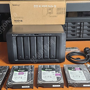 시놀로지 DS1618+ M.2 NVME SSD 512G + DDR4 32G + EXOS 48TB[26년 4월 AS]