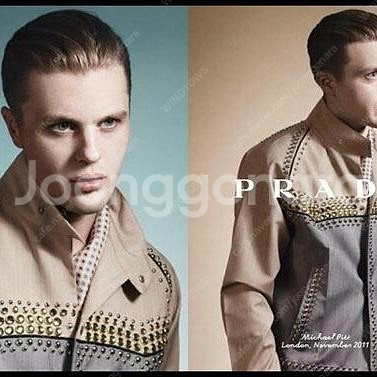 PRADA 12SS 프라다 12ss 스터드 블루종--1