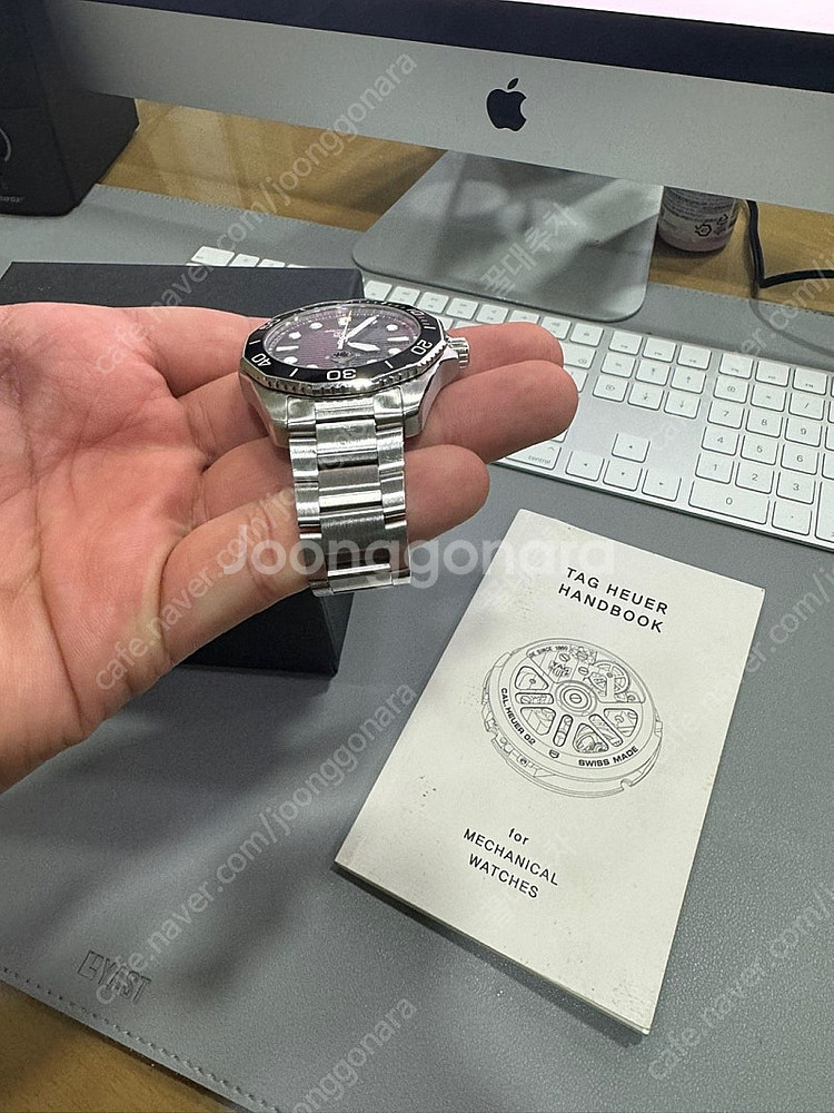 태그호이어 아쿠아레이서 프로페셔널 300 오토 검판 풀...--0