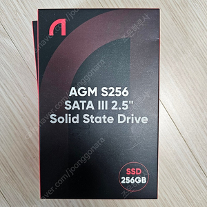 앱코 AGM S256 256GB 2.5인치 미개봉 SSD 팝니다.