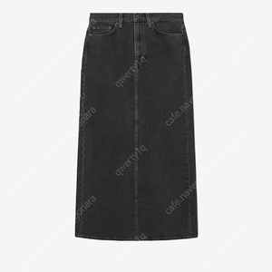 Cos maxi denim skirt black 36사이즈 팝니다