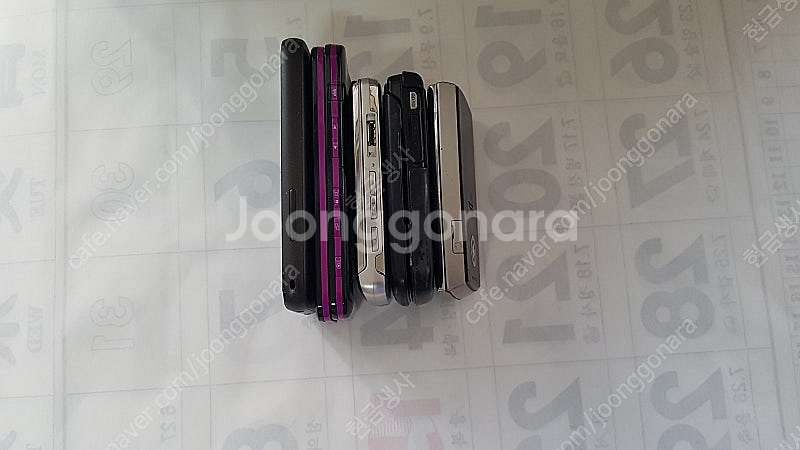 삼성 LG KT 팬택 구형 휴대폰 5개--2
