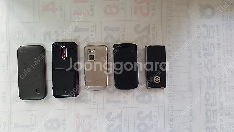 삼성 LG KT 팬택 구형 휴대폰 5개--4