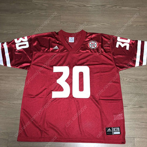 [35,000] (XL) 새상품 아디다스 NCAA 네브래스카 허스커스 럭비 풋볼 유니폼 져지 NFL