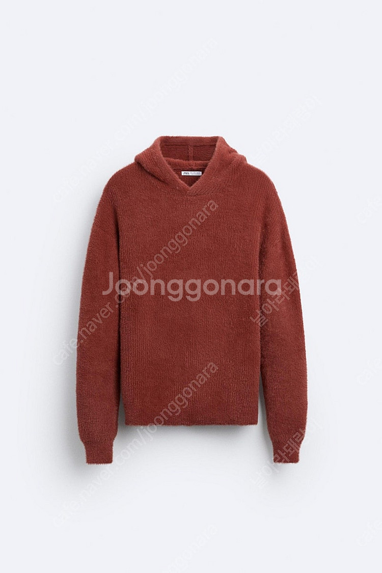 zara 극강 레어템 후드 맨투맨 텍스처 니트 깅엄체크...--2