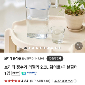 브리타 정수기 리켈리 2.2L