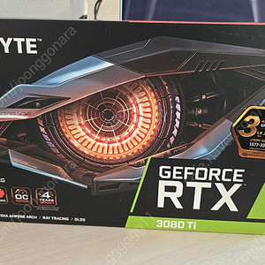 기가바이트 RTX3080 Ti 팝니다.(채굴x, 고주파소리x)보증기간 남아있음.