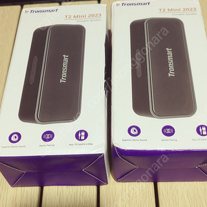 새제품 tronsmart 트론스마트 t2 미니 블루투스 스피커 2개