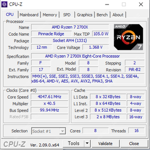 라이젠 2700X 팝니다.