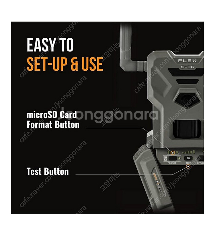 Spypoint 스파이포인트 g36셀룰러 적외선 무선 카메라--1