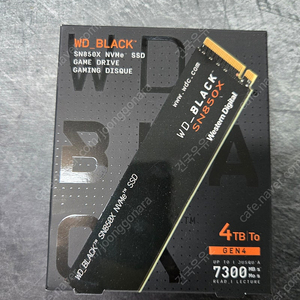 WD_BLACK 850X 4TB NVME SSD 4TB 미개봉