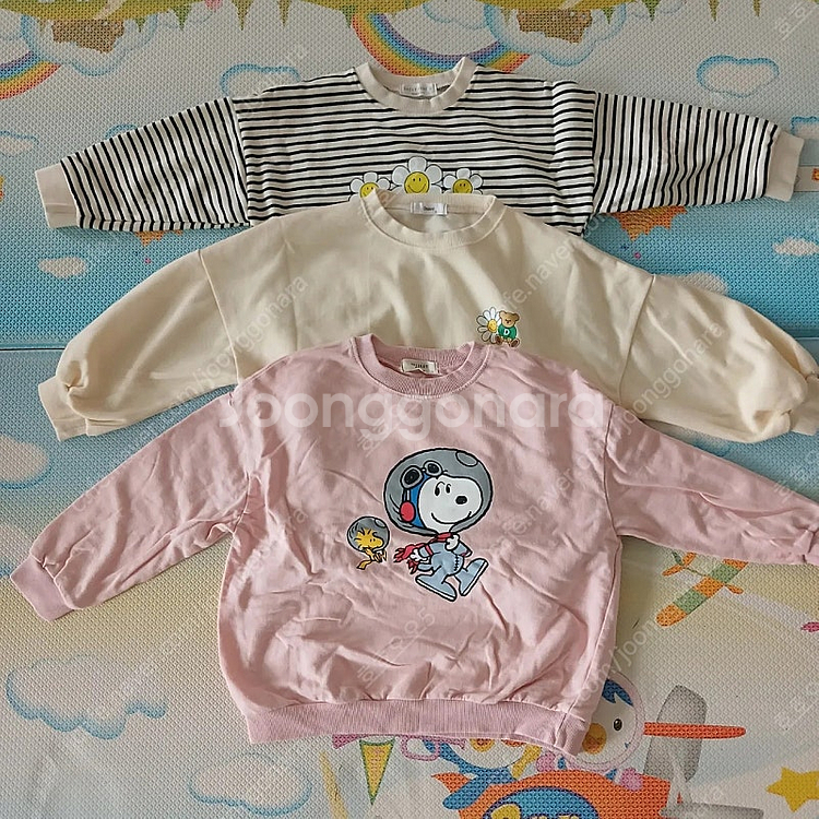 여아 120 사이즈 티셔츠 일괄판매 (미라이키.데일리베...--0