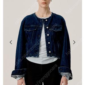 제이청 laika crop denim jacket