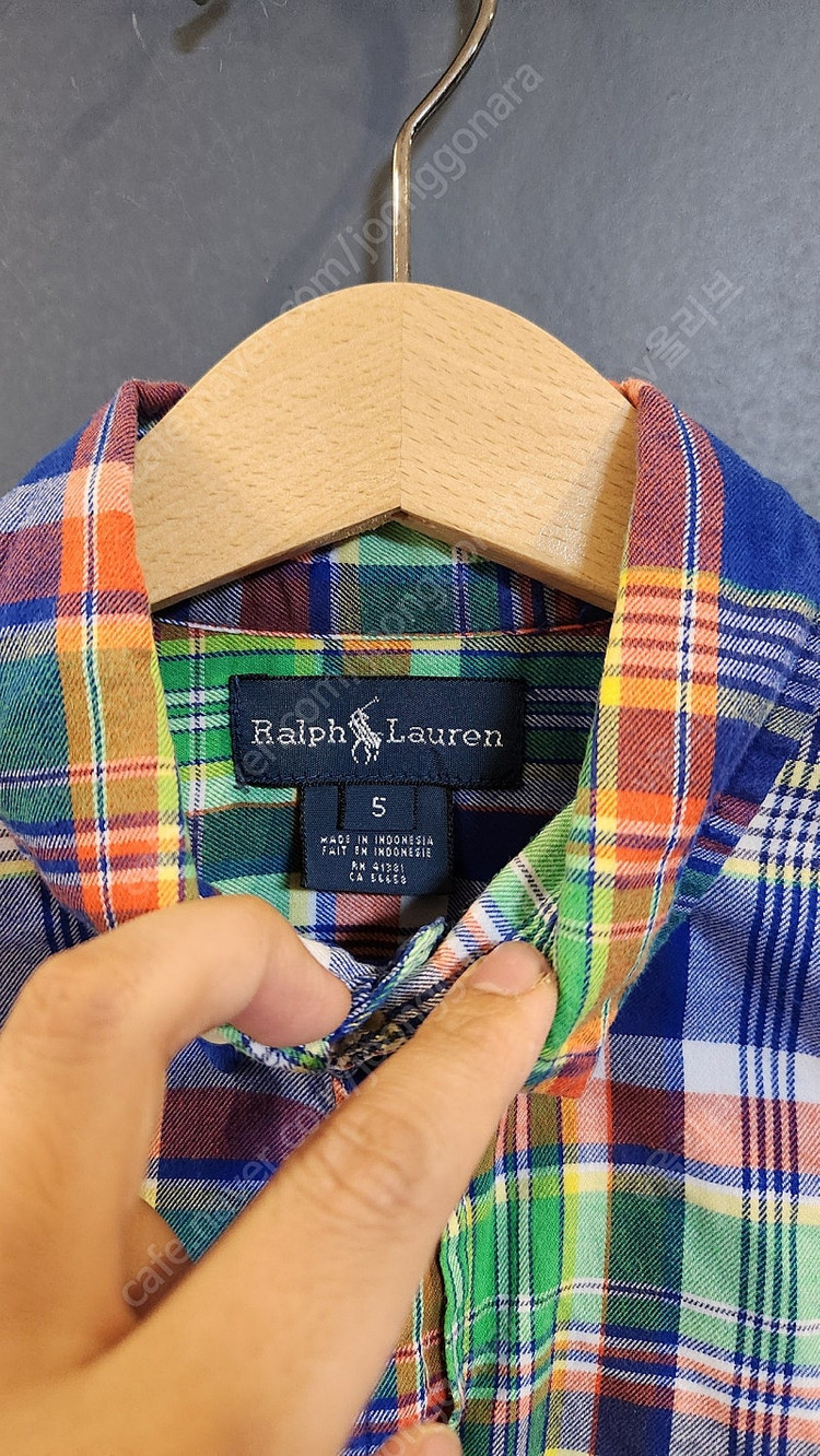 폴로 랄프로렌 키즈 멀티체크 셔츠 남방 5T(5세)--2