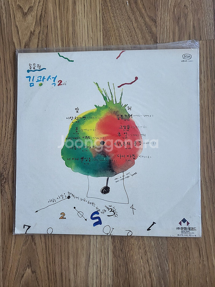김광석 2집 LP 초판 미개봉--0
