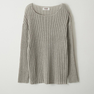 게드 보트넥 니트 BOAT-NECK PULLOVER - GRAY