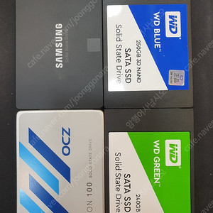 양품 SSD240G 250G 4개 일괄