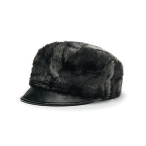 어썸니즈 벨보이캡 퍼 블랙 awesomeneeds BELLBOY CAP_FUR BLACK