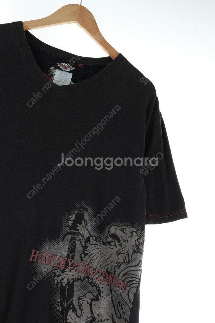 (XL-XXL) 할리데이비슨 반팔 티셔츠 오버핏 빅 페...--0