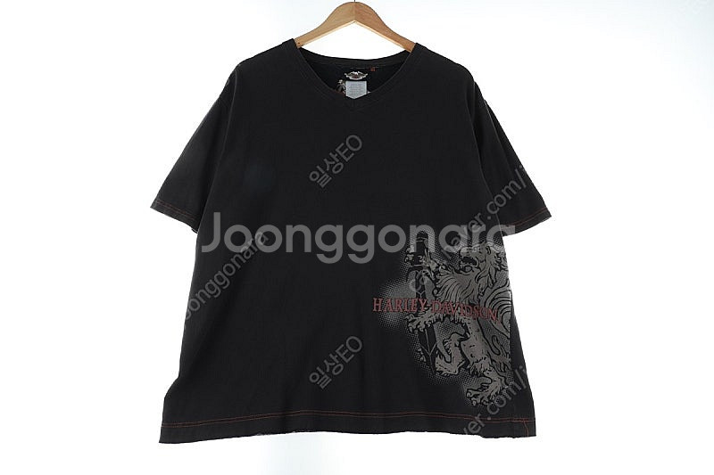 (XL-XXL) 할리데이비슨 반팔 티셔츠 오버핏 빅 페...--1