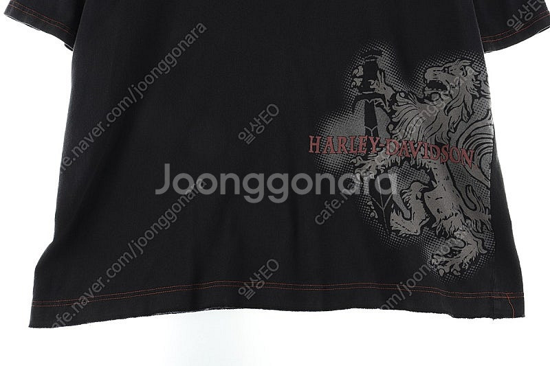 (XL-XXL) 할리데이비슨 반팔 티셔츠 오버핏 빅 페...--3