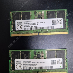 노트북용 램 ram ddr5 16gbx2 32gb 5600b skhynix