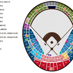 9월6일 금요일 롯데 삼성 1루 내야필드 중탁 2연석 4연석