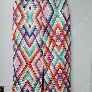 미사용 ASOS 아소스 chevron rainbow skirt