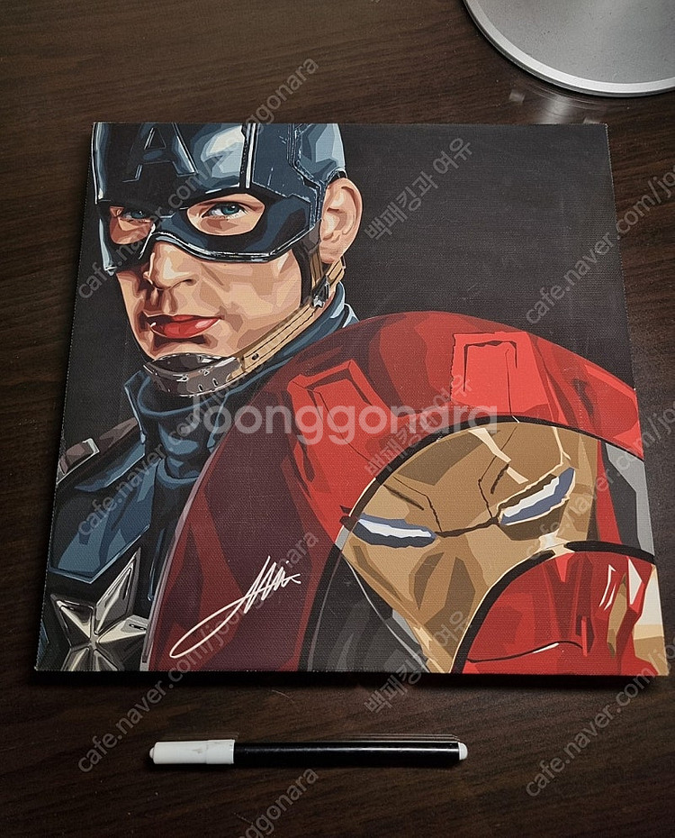 캡틴 아메리카, 아이언맨 액자 팝니다 ^^--0