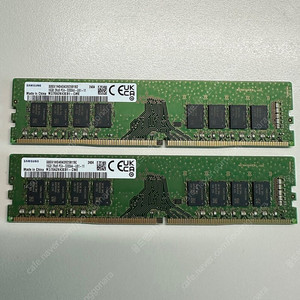 삼성 PC용 16기가 DDR4 3200MHz 양면램 2개 팝니다