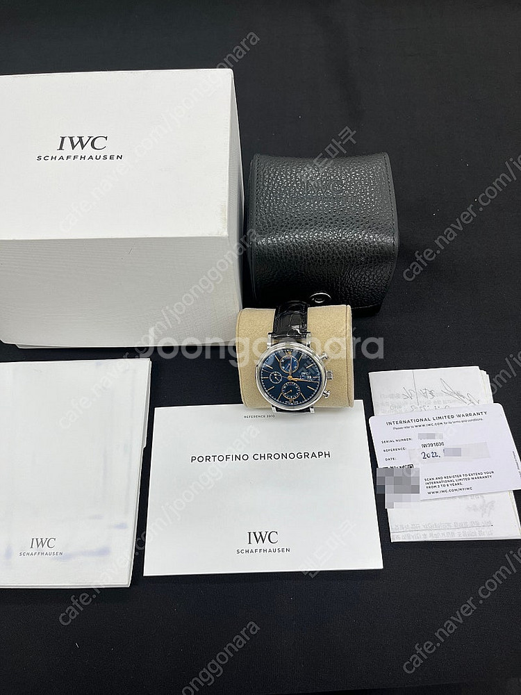 IWC 포트토피노 크로노그래프 42미리 42mm 청판 ...--1