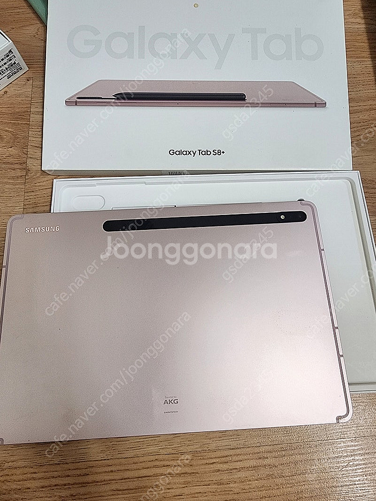 갤럭시탭 s8플러스 256기가 와이파이 핑크골드 ss급...--1