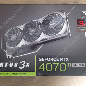 MSI RTX 4070TI SUPER 벤투스 미개봉 판매합니다.