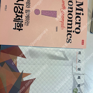 예제와 함께하는 미시경제학 임봉욱 제4판 연습 드림(35천 착불)