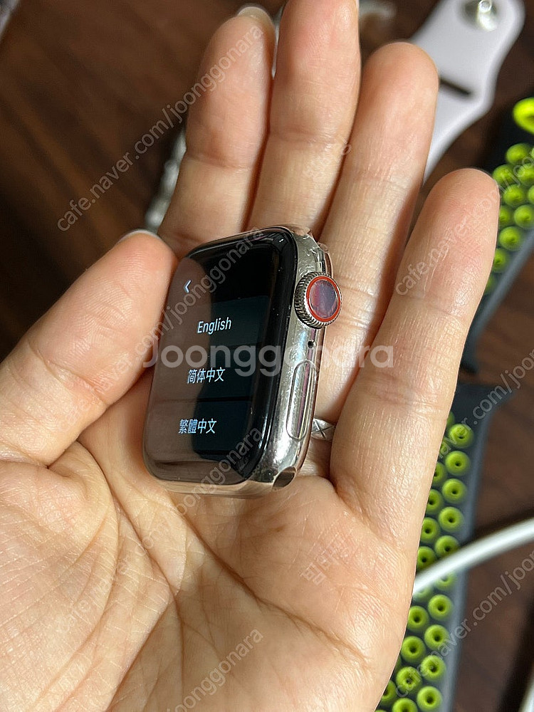 애플워치5 40mm 스테인레스스틸/밀레니즈루프 일괄--2