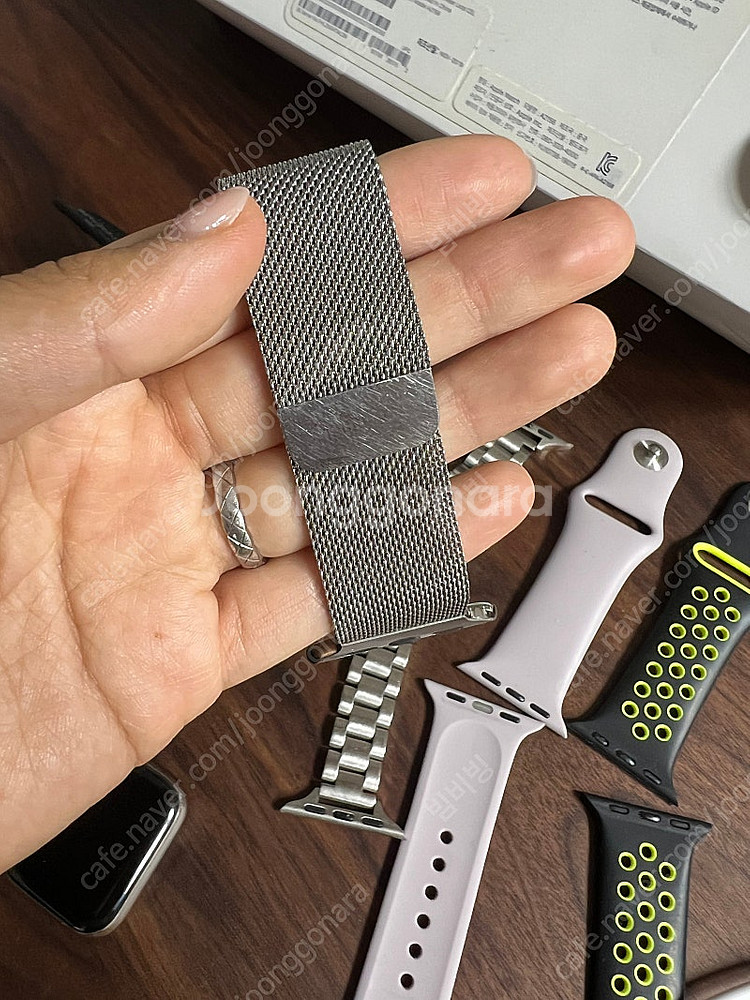 애플워치5 40mm 스테인레스스틸/밀레니즈루프 일괄--5