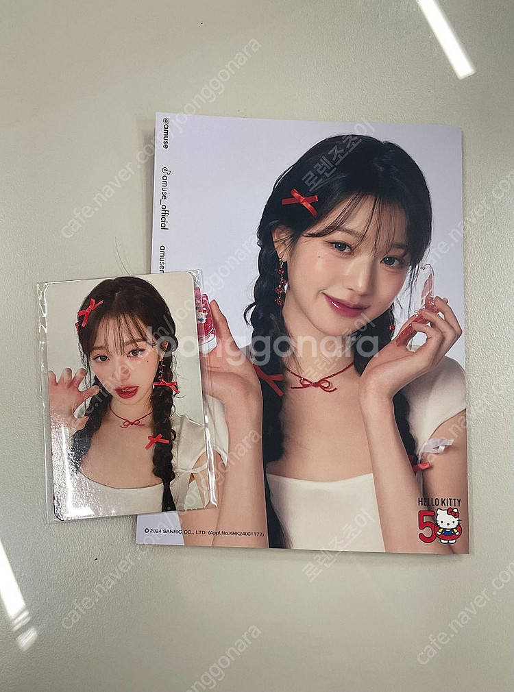 아이브 장원영 어뮤즈 포카 (팜플렛, 스티커 포함)--1